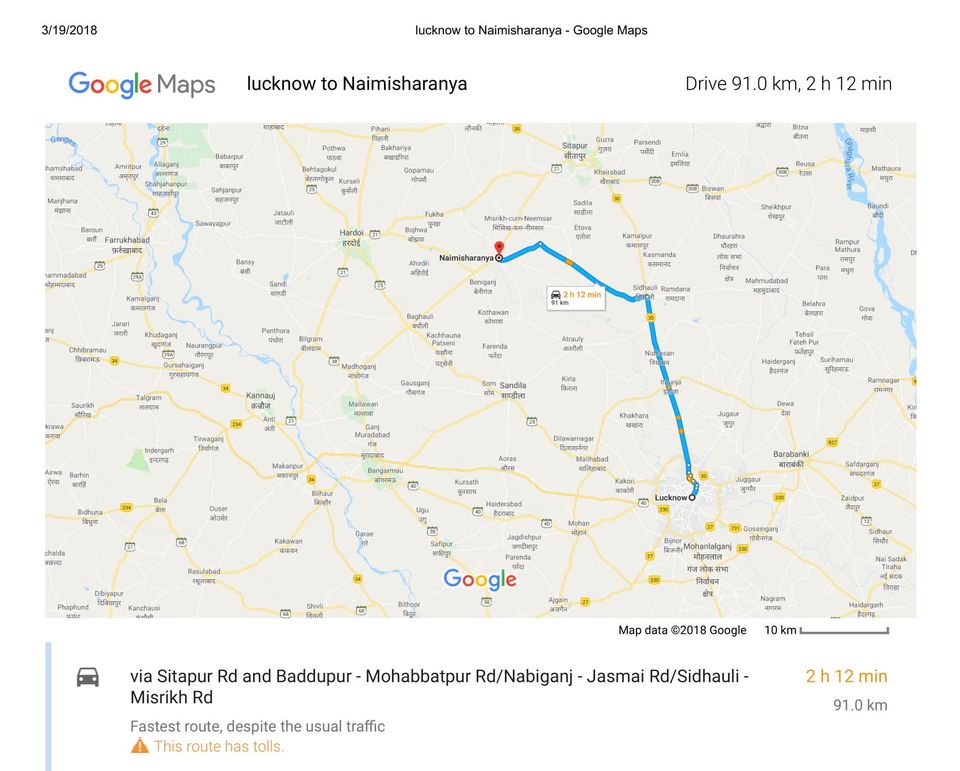 Photo of One day trip from Lucknow "Naimisaranya" (U.P.) by @diti $rivastava