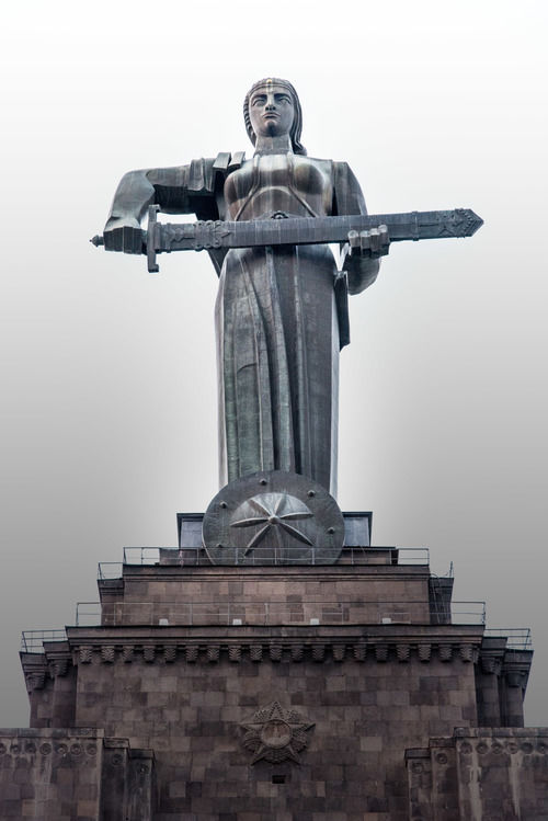 Photo of Mother Armenia monument, Azatutyan Avenue, Yerevan, Armenia by Cristina Araxie Cass