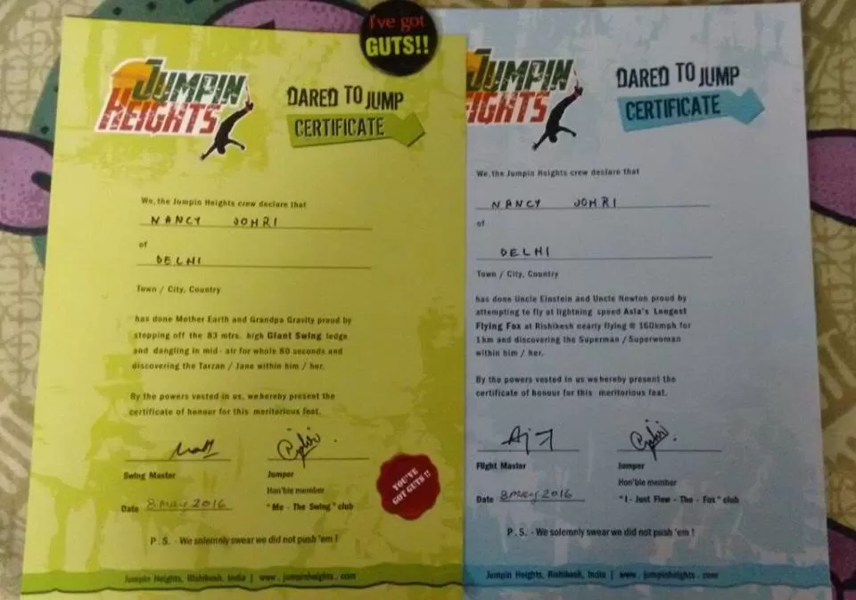 Photo of Jumpin Heights Bungee Bridge, Musarali, Uttarakhand, India by Nancy Johri