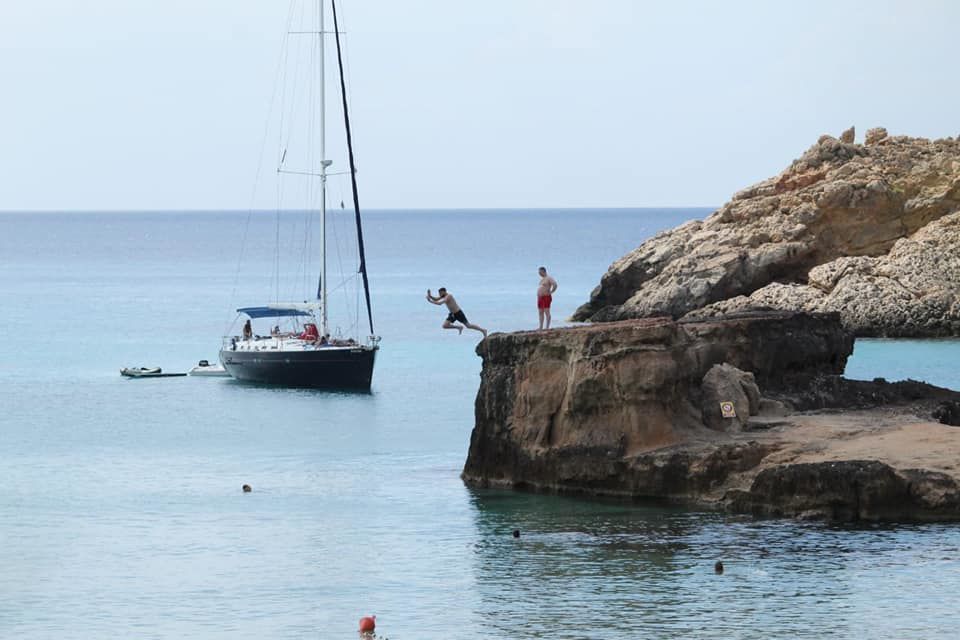 Photo of Playa Cala Tarida pequena 1, Plaça la Mar, Sant Josep de sa Talaia, Spain by Garima & Alok