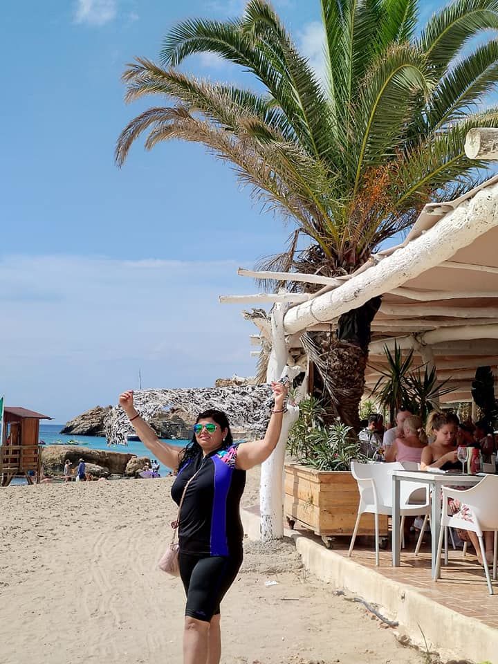 Photo of Playa Cala Tarida pequena 1, Plaça la Mar, Sant Josep de sa Talaia, Spain by Garima & Alok