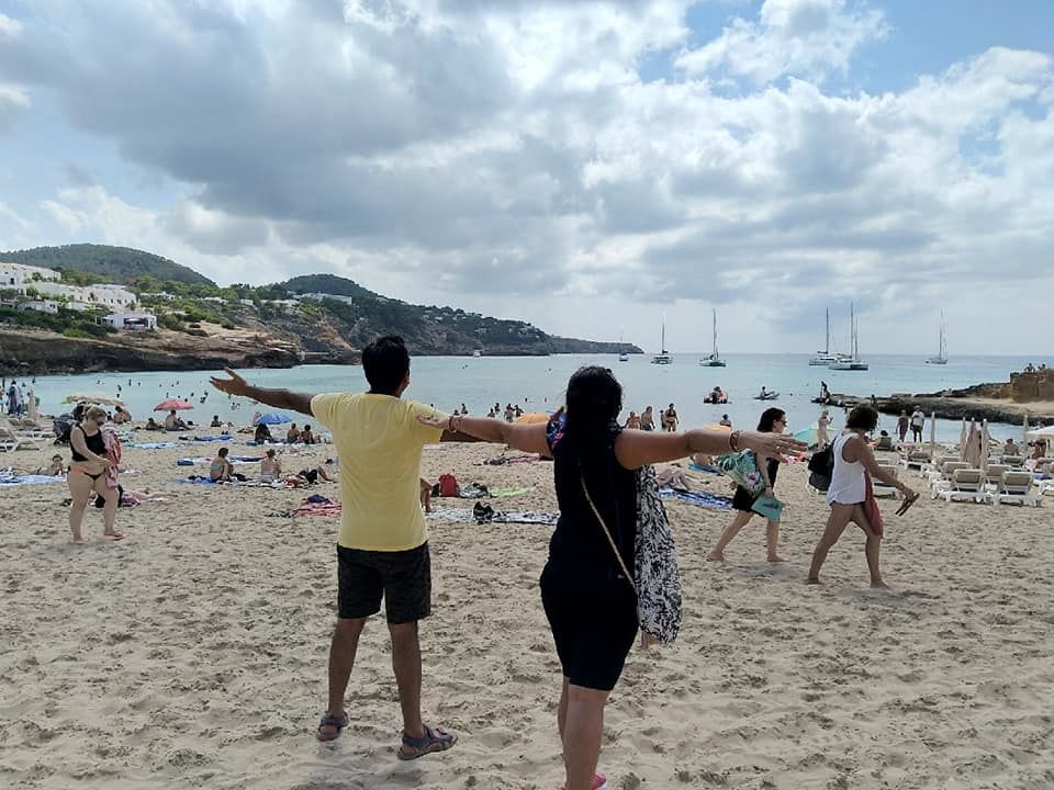 Photo of Playa Cala Tarida pequena 1, Plaça la Mar, Sant Josep de sa Talaia, Spain by Garima & Alok