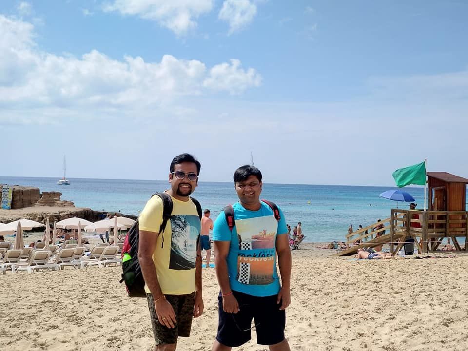 Photo of Playa Cala Tarida pequena 1, Plaça la Mar, Sant Josep de sa Talaia, Spain by Garima & Alok