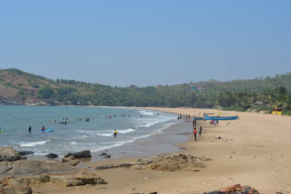 Photo of Half Moon Beach, Gokarna, Karnataka, India by The Travel Pundit