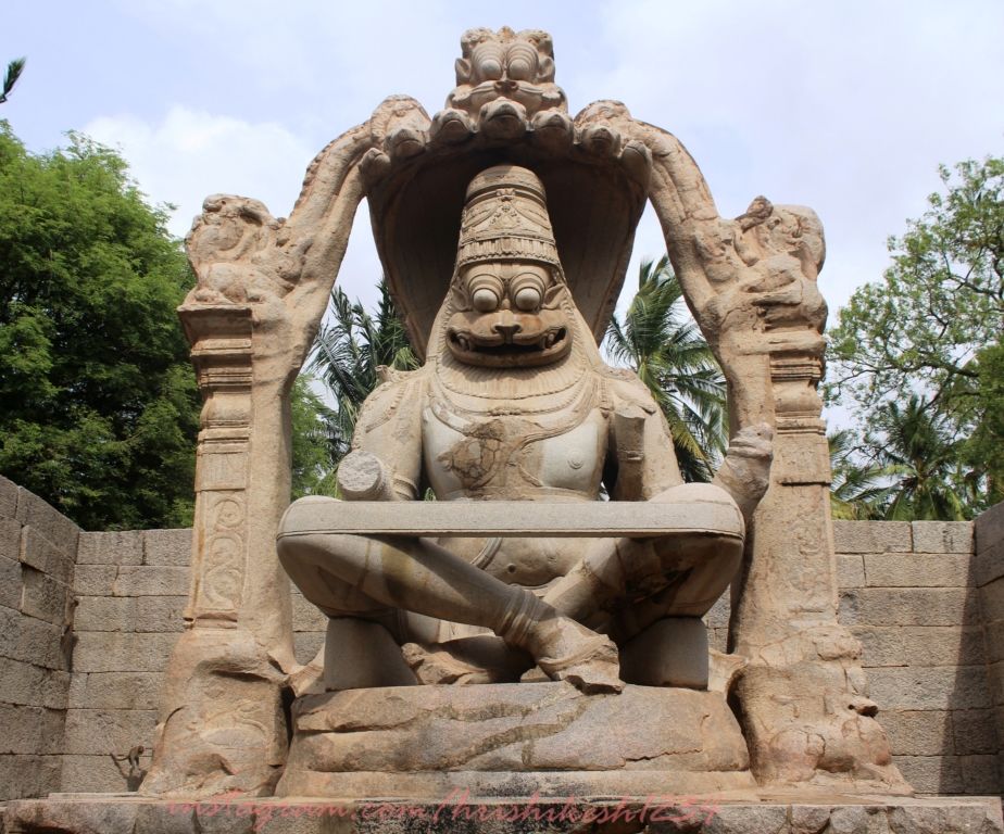 Photo of Lakshmi Narasimha, Hampi, Karnataka, India by Hrishikesh Baruah