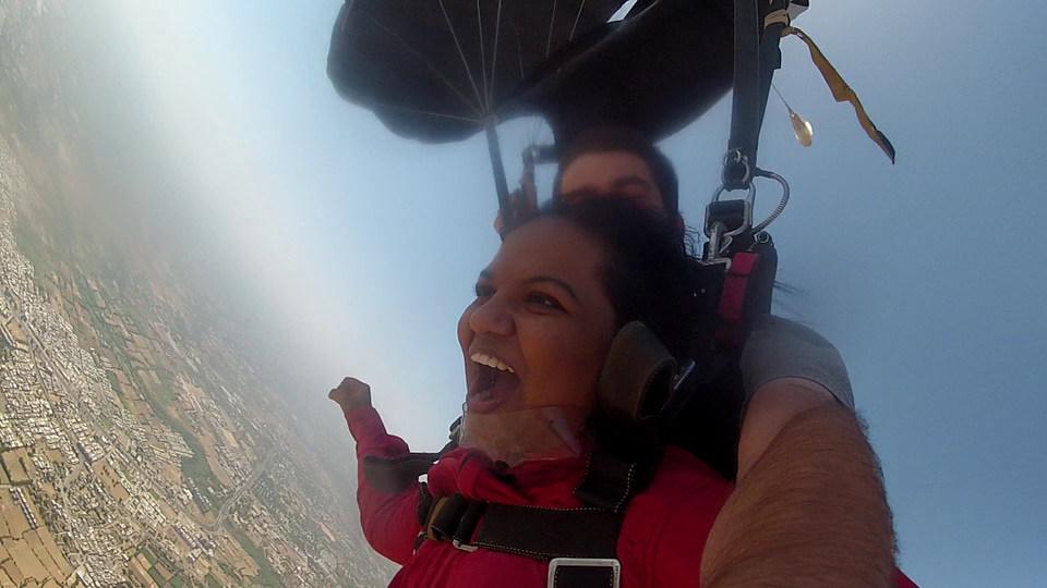 Photo of Skydiving...Checked!! by Sweta