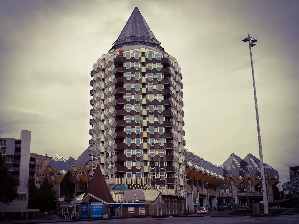 Photo of Cube house, Overblaak, Stadsdriehoek, Rotterdam, The Netherlands by Abhishek Kumar