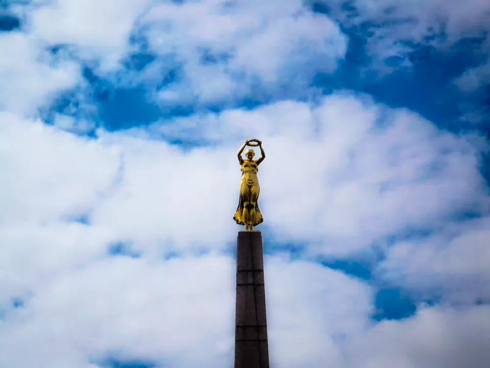 Photo of Golden Lady, Place de la Constitution, Luxembourg by Abhishek Kumar