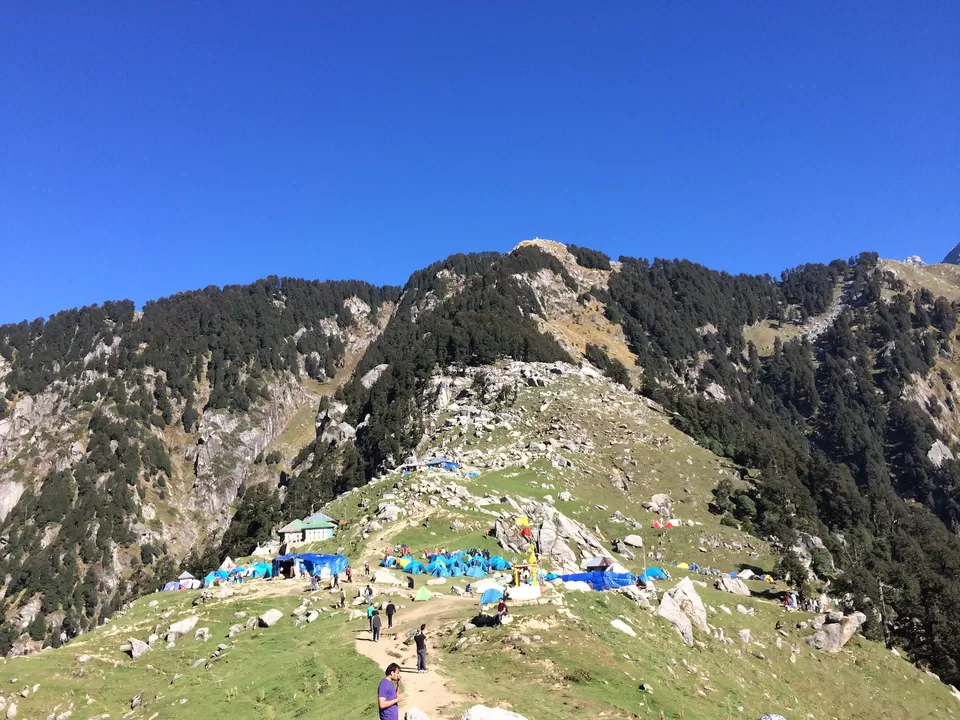 Photo of Triund Hill, Triund Hill Trail from Bhagsunag Waterfall, Dharamshala, Himachal Pradesh, India by Tangled Tourista