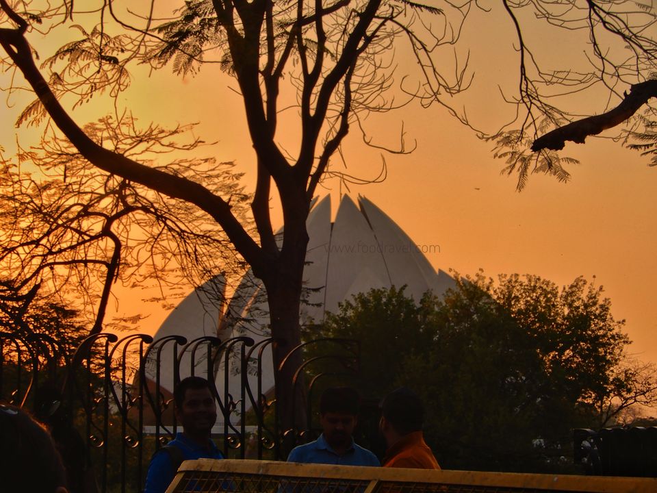 Photo of In the Serenity of Bahai Temple - Lotus Temple - The Bahai House of Worship by Rajat Kumar