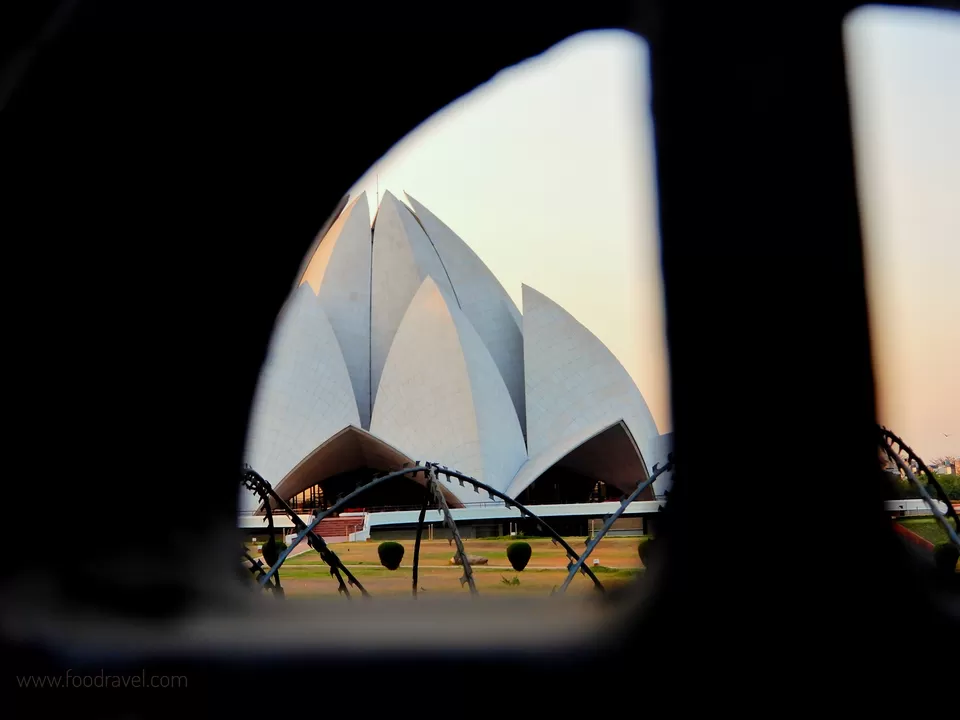 Photo of In the Serenity of Bahai Temple - Lotus Temple - The Bahai House of Worship by Rajat Kumar