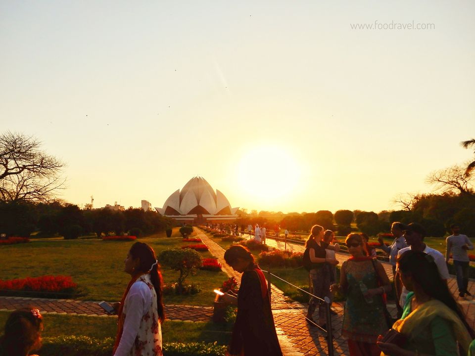 Photo of In the Serenity of Bahai Temple - Lotus Temple - The Bahai House of Worship by Rajat Kumar