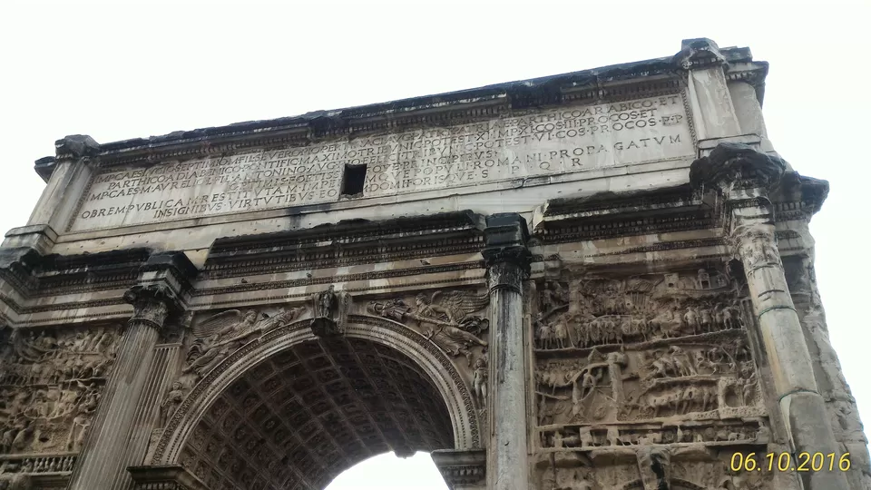 Photo of Arch of Titus, Via Sacra, Rome, Metropolitan City of Rome, Italy by Rohith Girish