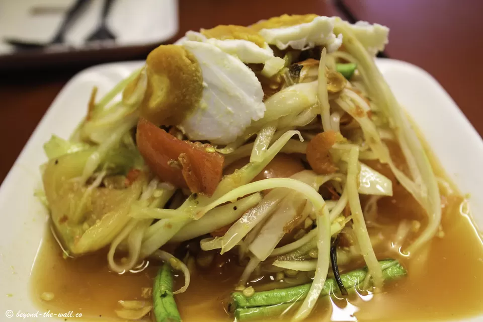 Photo of Somtam Nua, Siam Square Soi 5, Pathum Wan, Bangkok, Thailand by Beyond The Wall Travel Blog