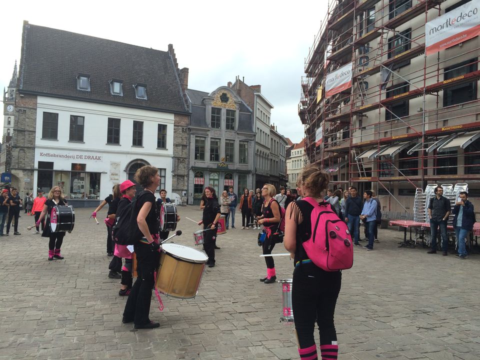 Photo of Playing samba in Ghent, Belgium by Swathi Moorthy