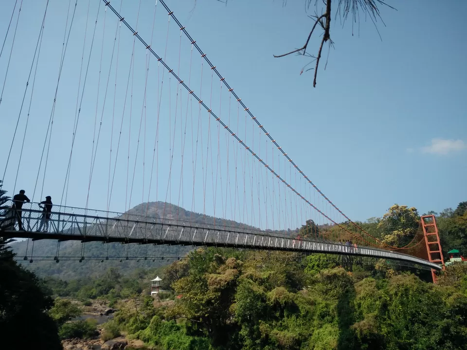 Photo of Ezhattumugham Hanging Bridge, river Road, Chalakudy, Kerala, India by Bennet B