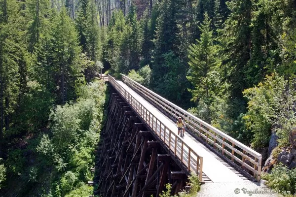 Photo of Myra Canyon Trestles - Myra Station, Kettle Valley Rail Trail, Kelowna, BC, Canada by Dina and Ryan 
