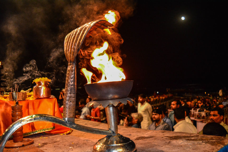 Photo of Ganga Aarti @Varanasi Ghat on the eve of holi: Picturesque by NIKHIL JAIN