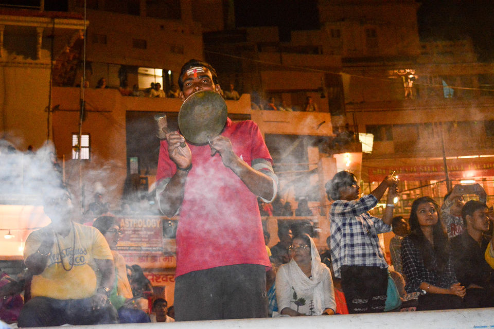 Photo of Ganga Aarti @Varanasi Ghat on the eve of holi: Picturesque by NIKHIL JAIN