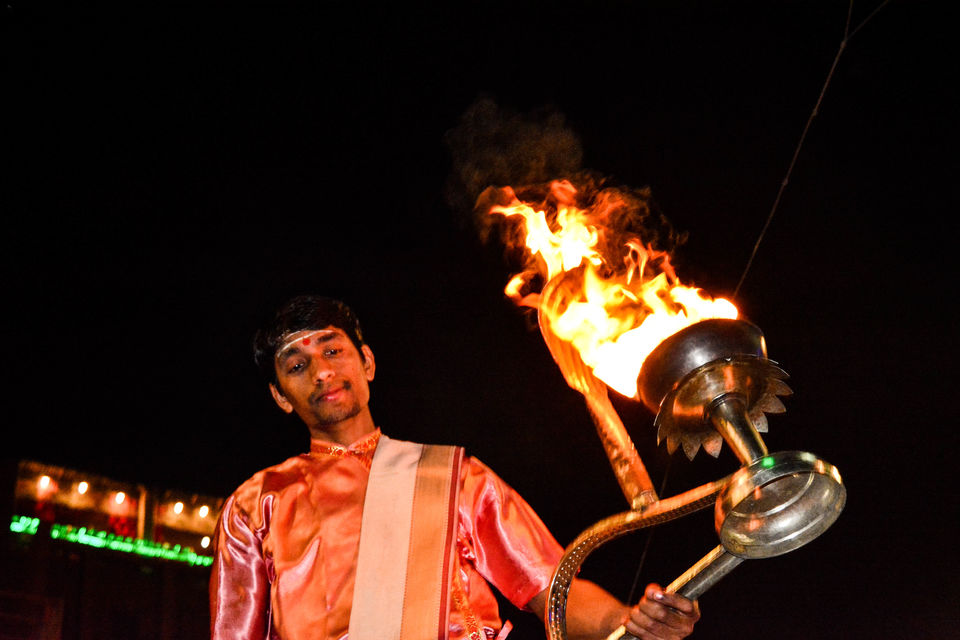 Photo of Ganga Aarti @Varanasi Ghat on the eve of holi: Picturesque by NIKHIL JAIN