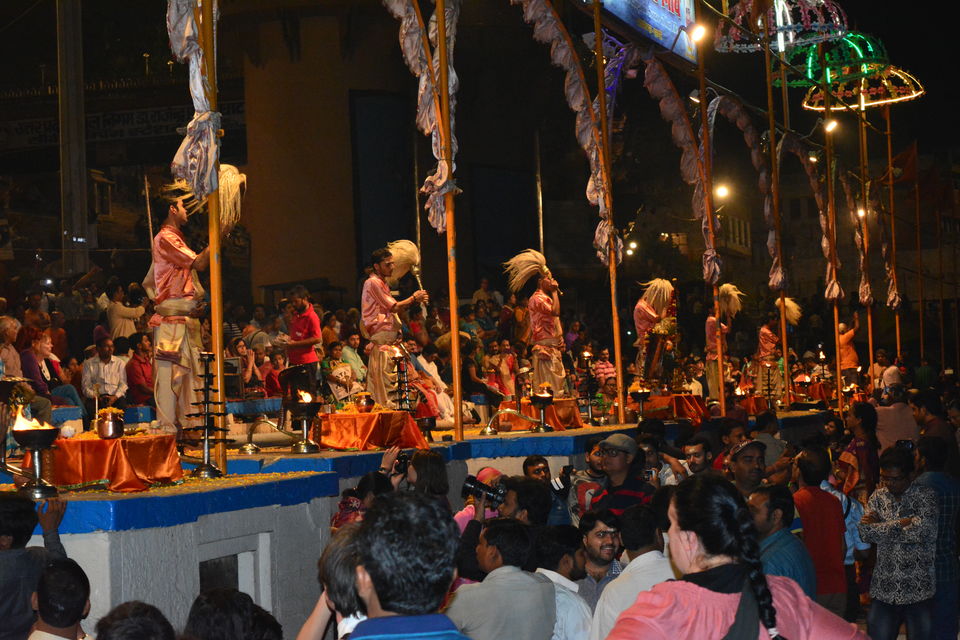 Photo of Ganga Aarti @Varanasi Ghat on the eve of holi: Picturesque by NIKHIL JAIN