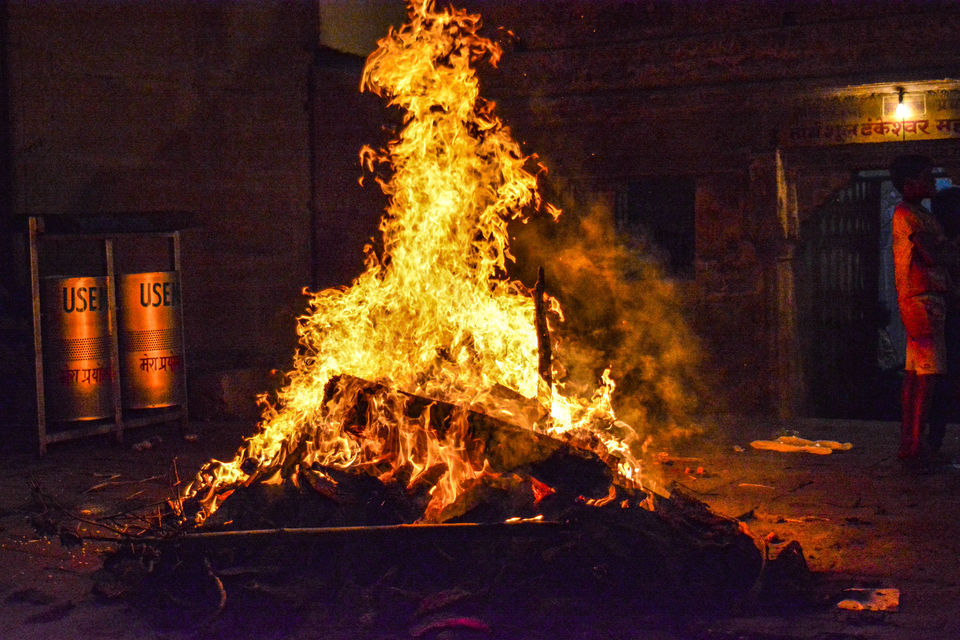 Photo of Ganga Aarti @Varanasi Ghat on the eve of holi: Picturesque by NIKHIL JAIN