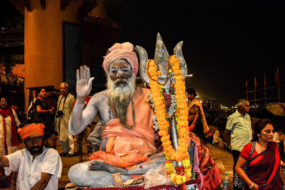 Photo of Ganga Aarti @Varanasi Ghat on the eve of holi: Picturesque by NIKHIL JAIN