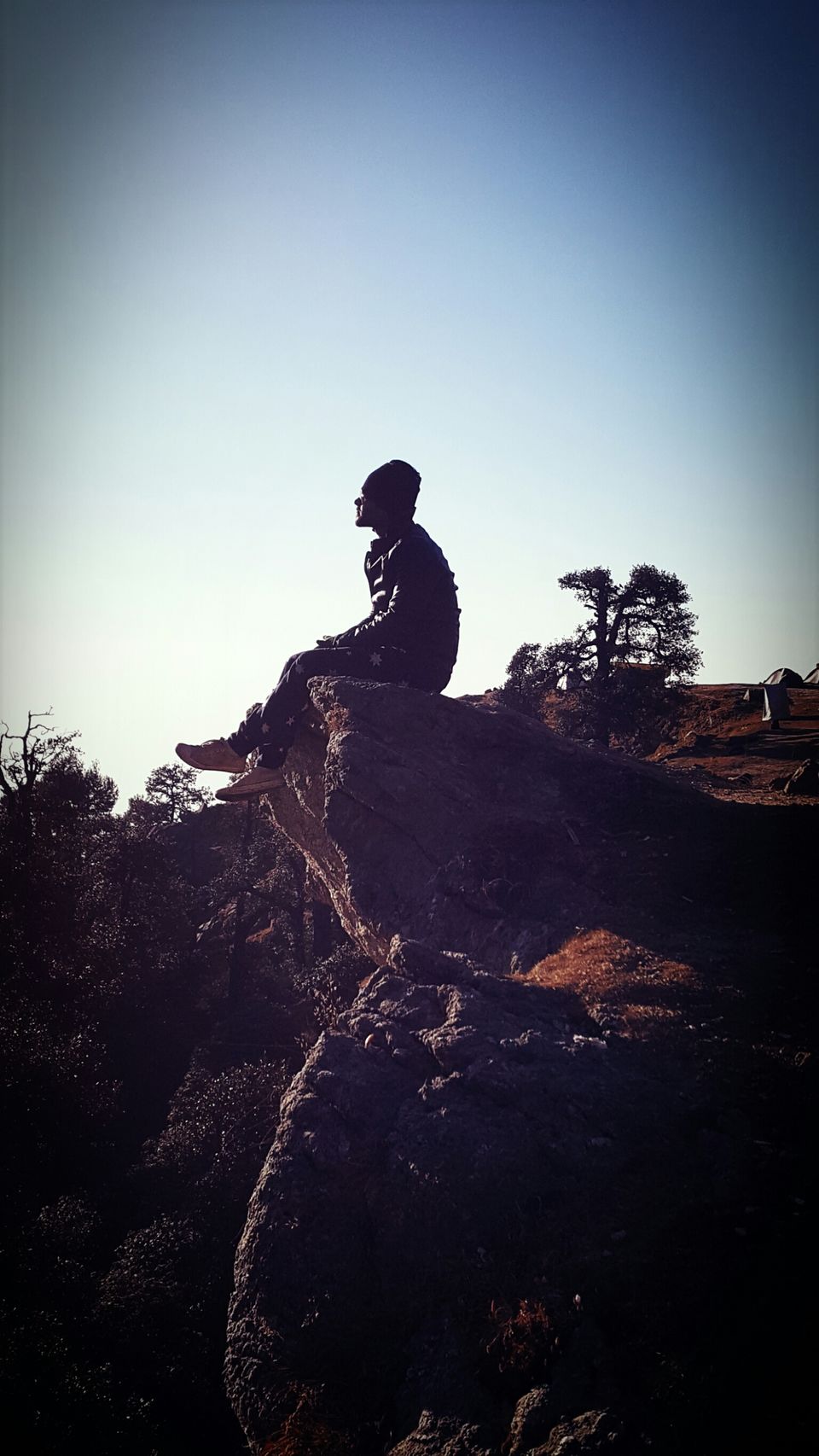 Photo of Triund Hill Trail from Bhagsunag Waterfall, Kangra, India by Sahil Manku