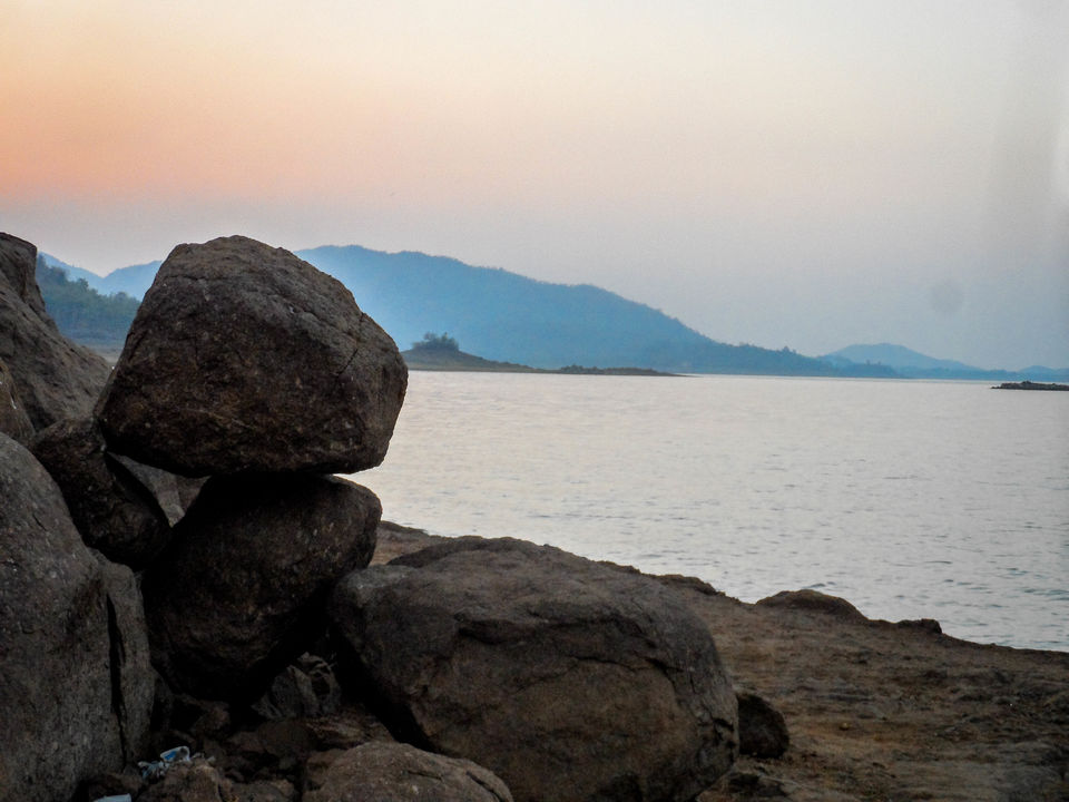Photo of Massanjore: Beautiful road and a broken Omni car by Sourav Halder