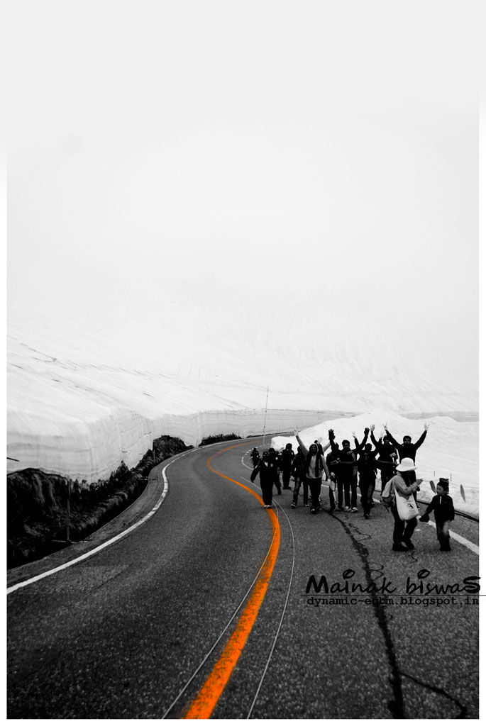 Photo of Japan Alps: The Snow-Corridor by mainak biswas