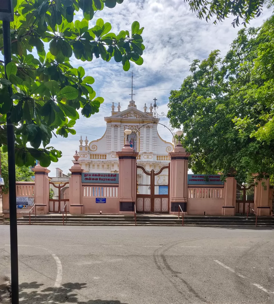 Photo of Immaculate Conception Cathedral, Mission Street, MG Road Area, Pondicherry, Puducherry, India by Apurva Jain