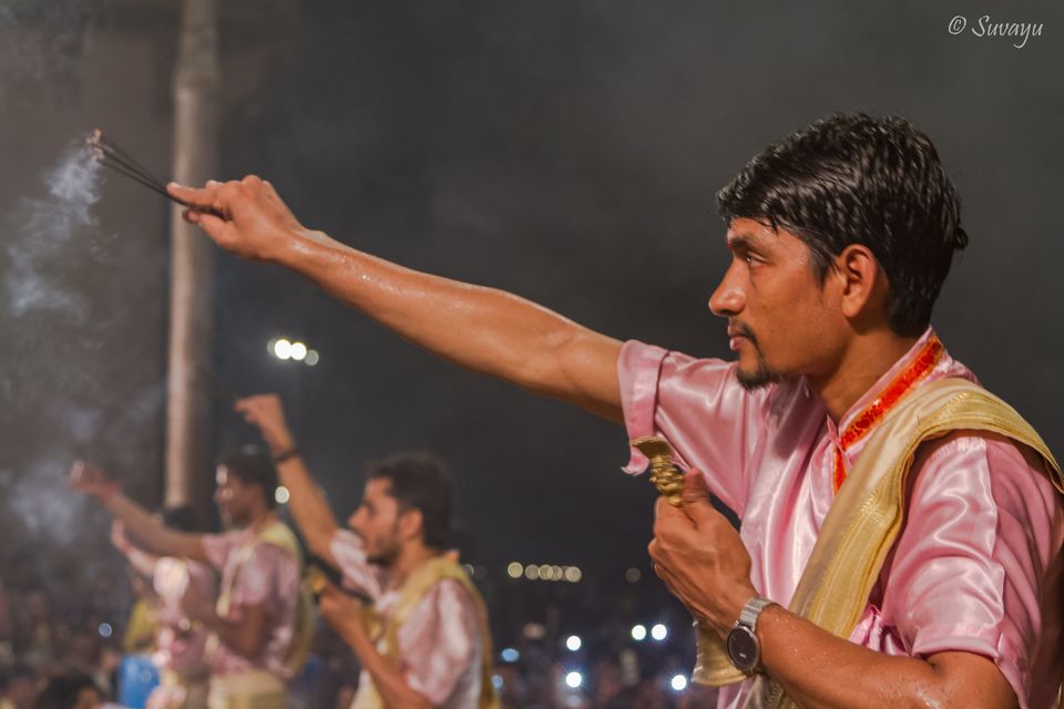Photo of Ganga Aarti in Varanasi by Suvayu