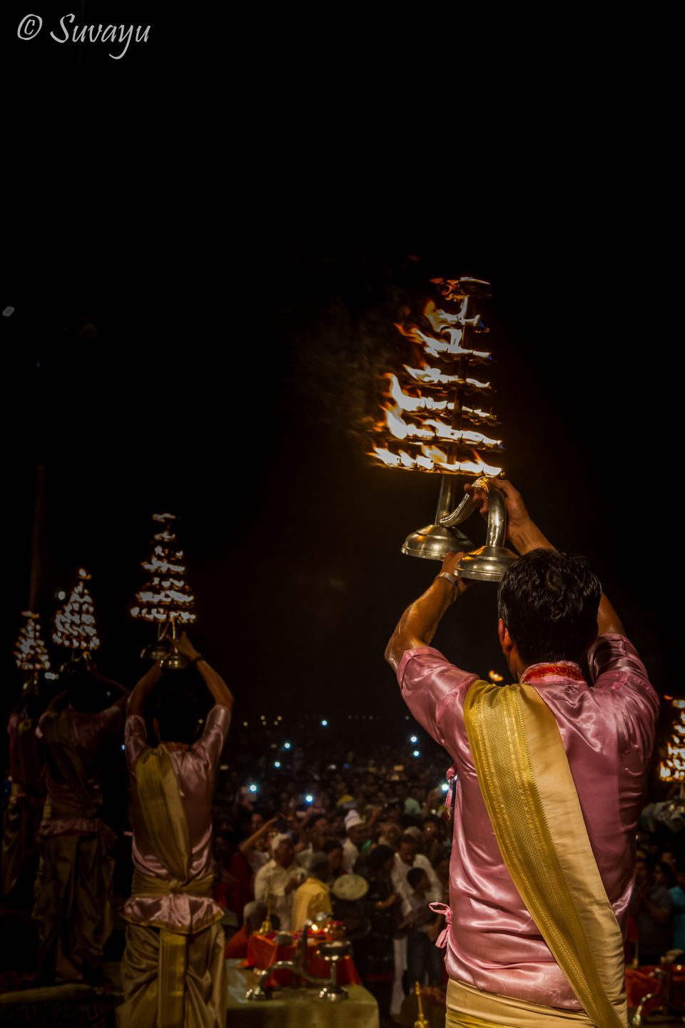 Photo of Ganga Aarti in Varanasi by Suvayu