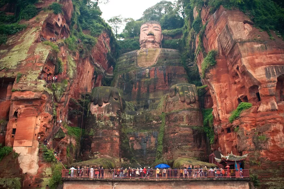 Photo of Leshan Giant Buddha, Shizhong, Leshan, Sichuan, China by Saumiabee