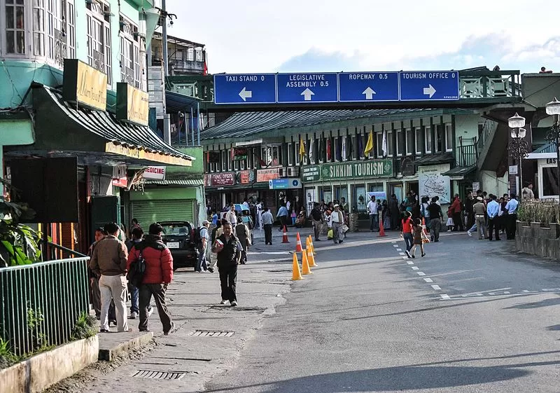 Photo of New Market Road, Vishal Gaon, Gangtok, Sikkim, India by Saumiabee