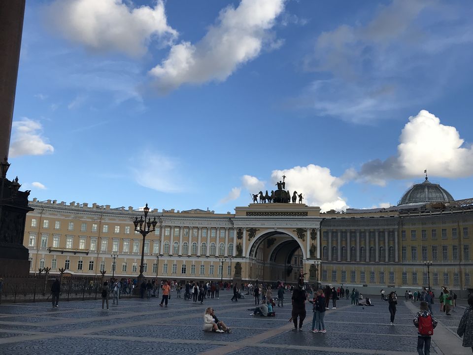 Photo of Winter Palace, Palace Embankment, Saint Petersburg, Russia by Animesh Sood
