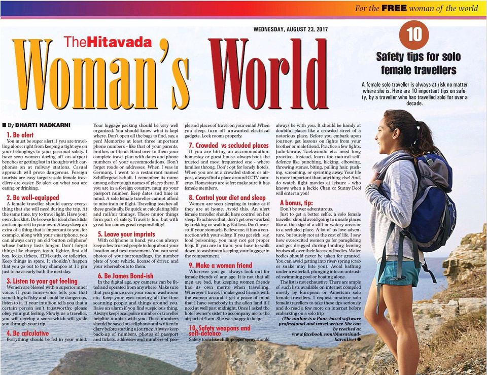 Photo of Travel write up in newspaper Aug 23, 2017. by Bee The Musafir