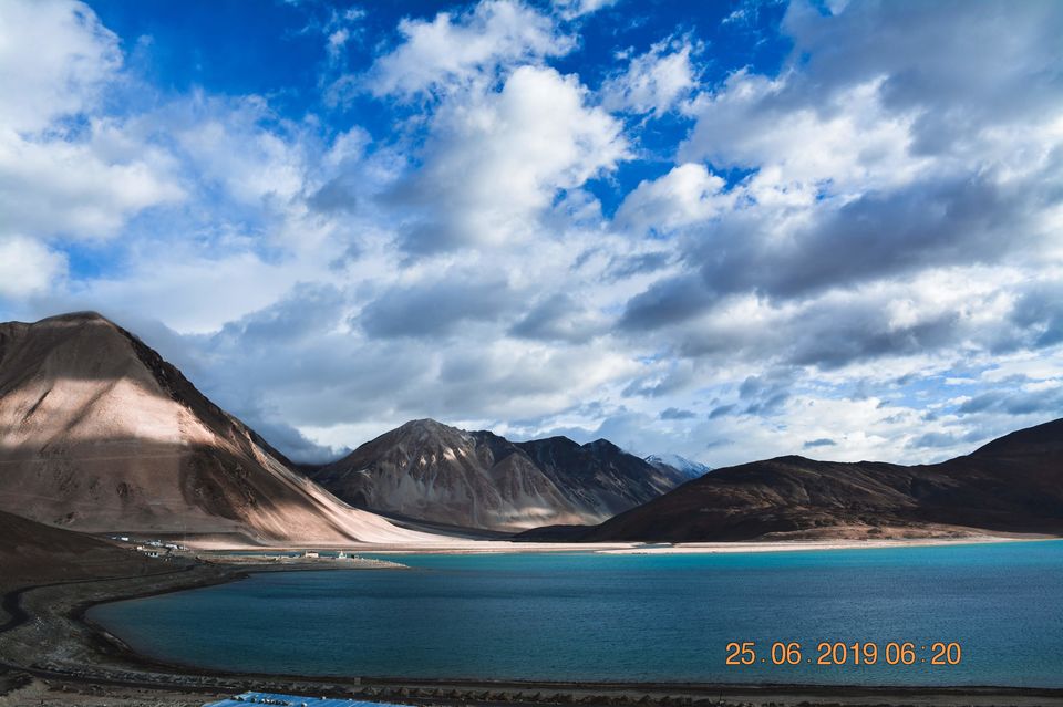 Photo of A Pristine blue waters of Pangong Lake @14000ft - A bike ride from Manali by Jay Kangad
