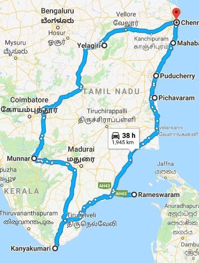 road trip from usa to india