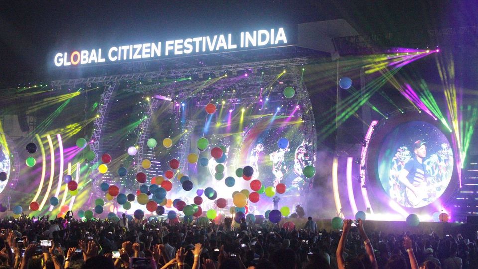 Photo of Coldplay - How I saw my childhood dream, at the GCI festival in Mumbai for free!! 1/4 by Shashank Sinha