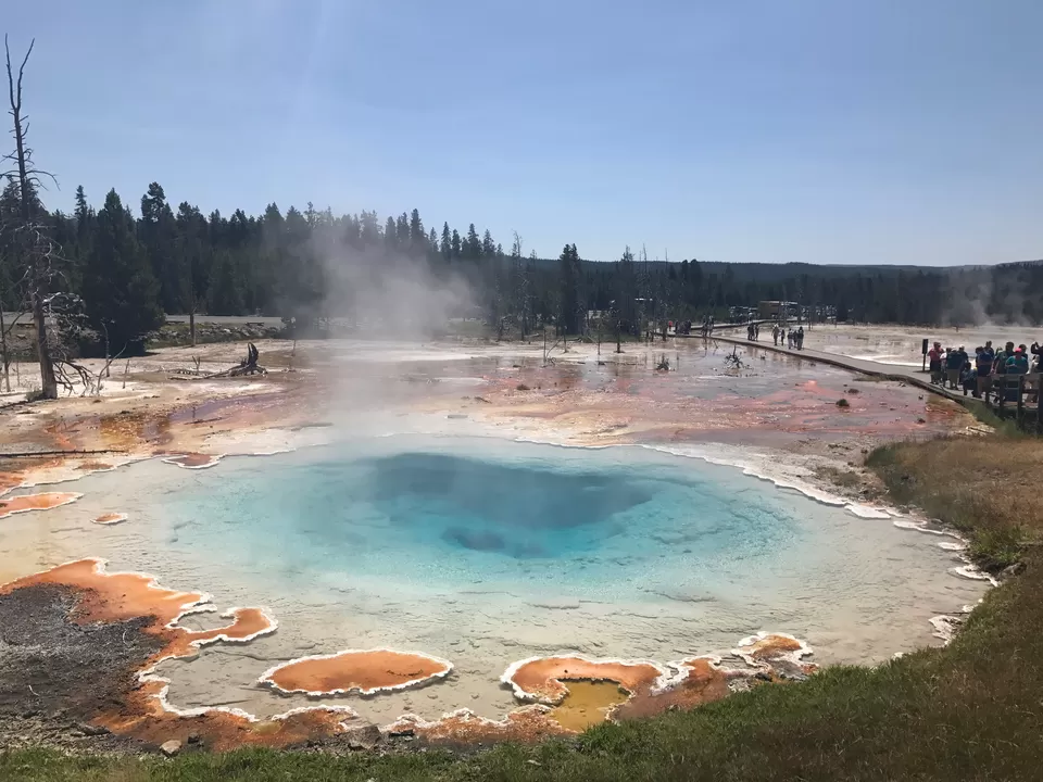 Photo of Lower Geyser Basin, Teton County, WY, United States by Aswathy