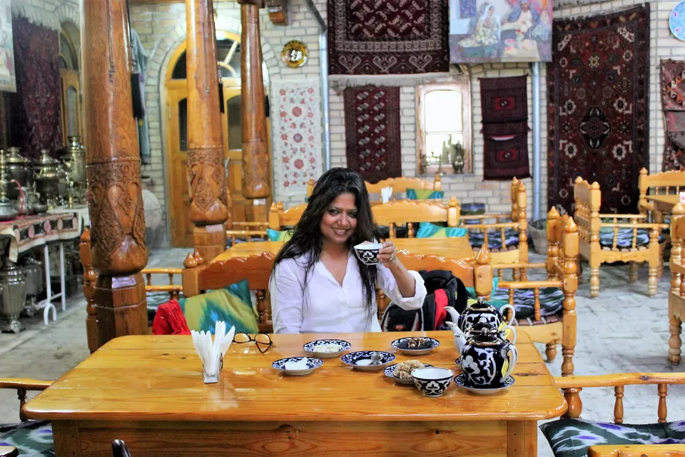 Photo of Silk Road Teahouse, Khakikat Street, Bukhara, Uzbekistan by Shaheen Nilofer