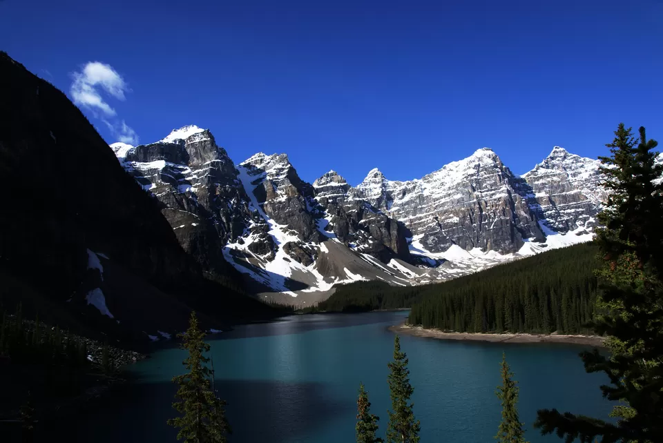 Photo of Moraine Lake, Improvement District No. 9, AB, Canada by Nikita Das - Vagabond Stories