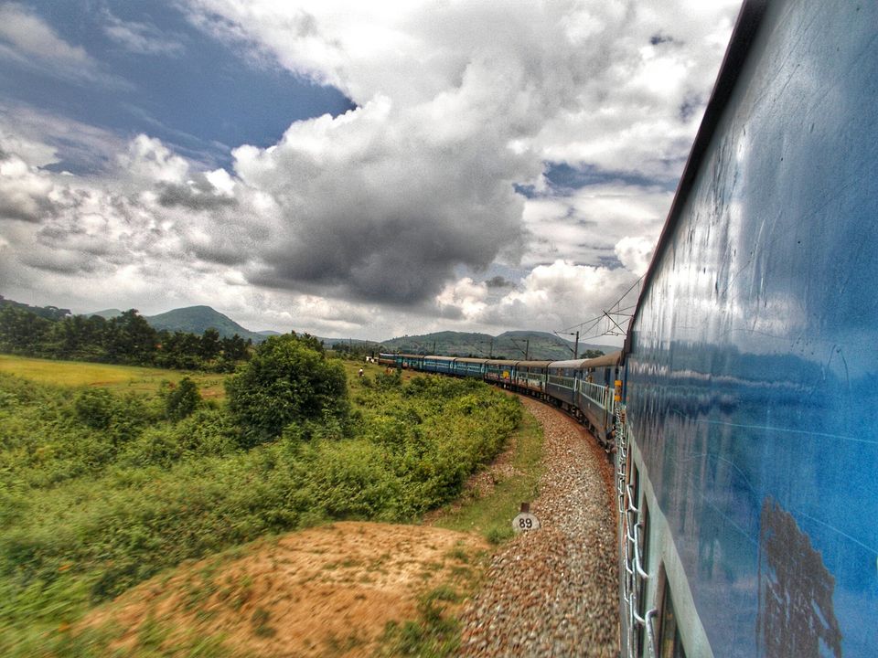 train journey to araku valley