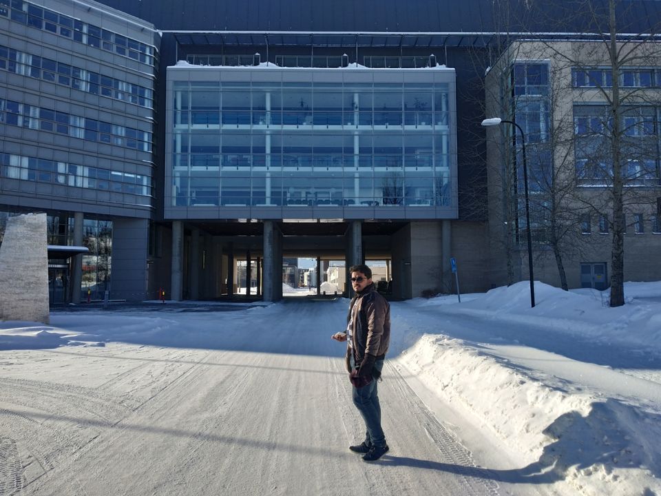 Photo of Tromso's arctic twins- Polaria and Cathedral by Rwittick Dutta