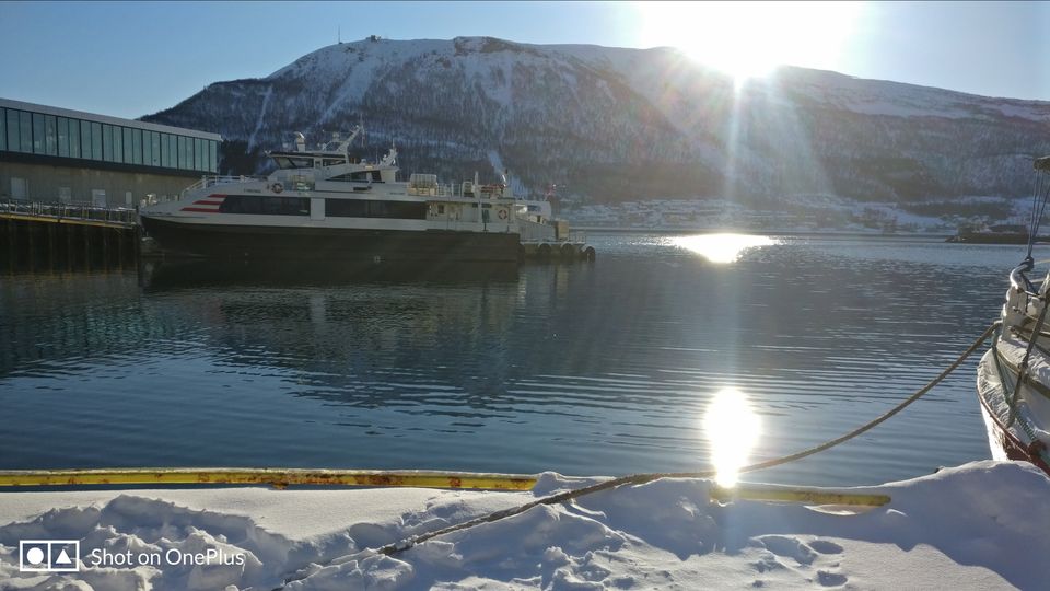 Photo of Tromso's arctic twins- Polaria and Cathedral by Rwittick Dutta