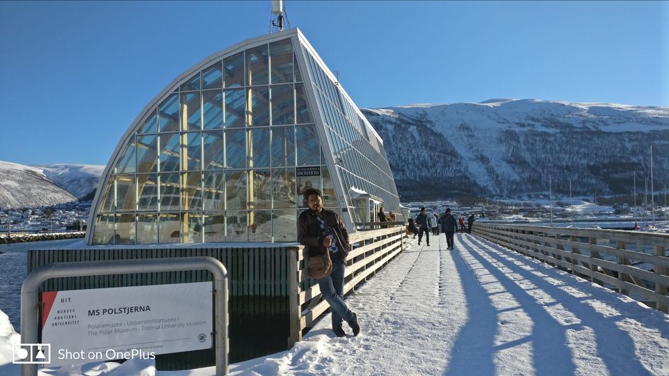 Photo of Tromso's arctic twins- Polaria and Cathedral by Rwittick Dutta