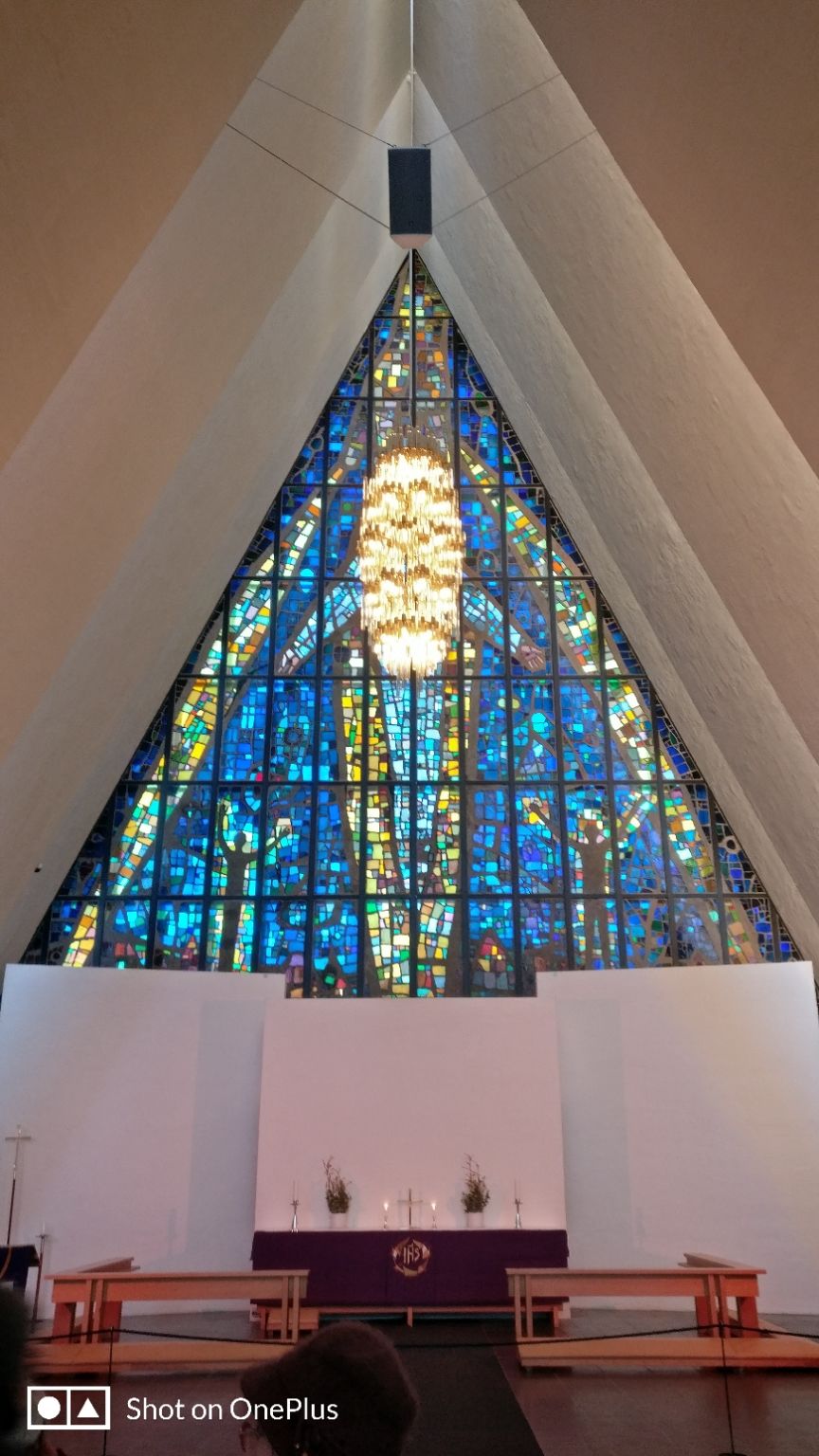 Photo of Tromso's arctic twins- Polaria and Cathedral by Rwittick Dutta