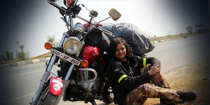 Photo of Bengalaru Biker Esha Gupta Covers 38,000 km. Sets Record For Longest Journey By A Woman On Wheels 4/5 by Disha Kapkoti