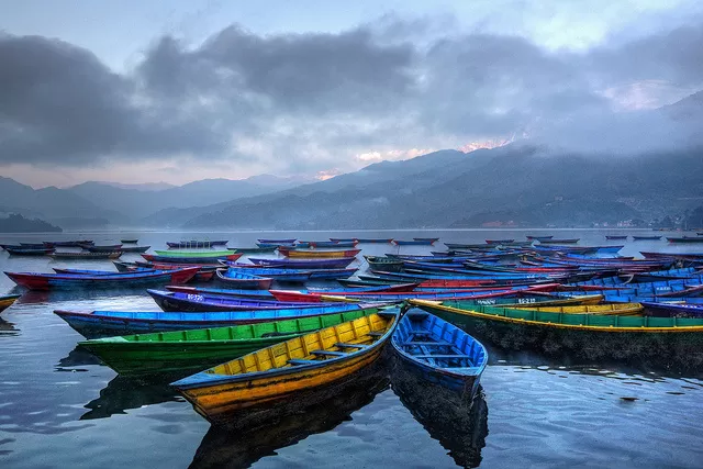 Photo of Phewa Lake, Pokhara, Western Region, Nepal by UB Hawthorn